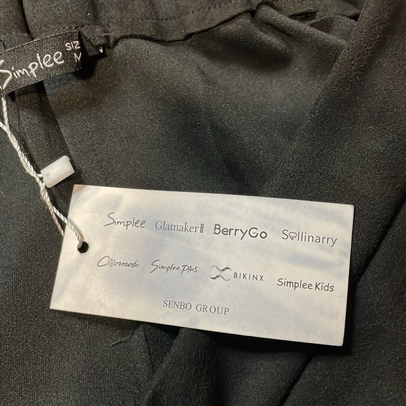 NWT black suede like stretchy mini skirt size medium - Picture 5 of 6